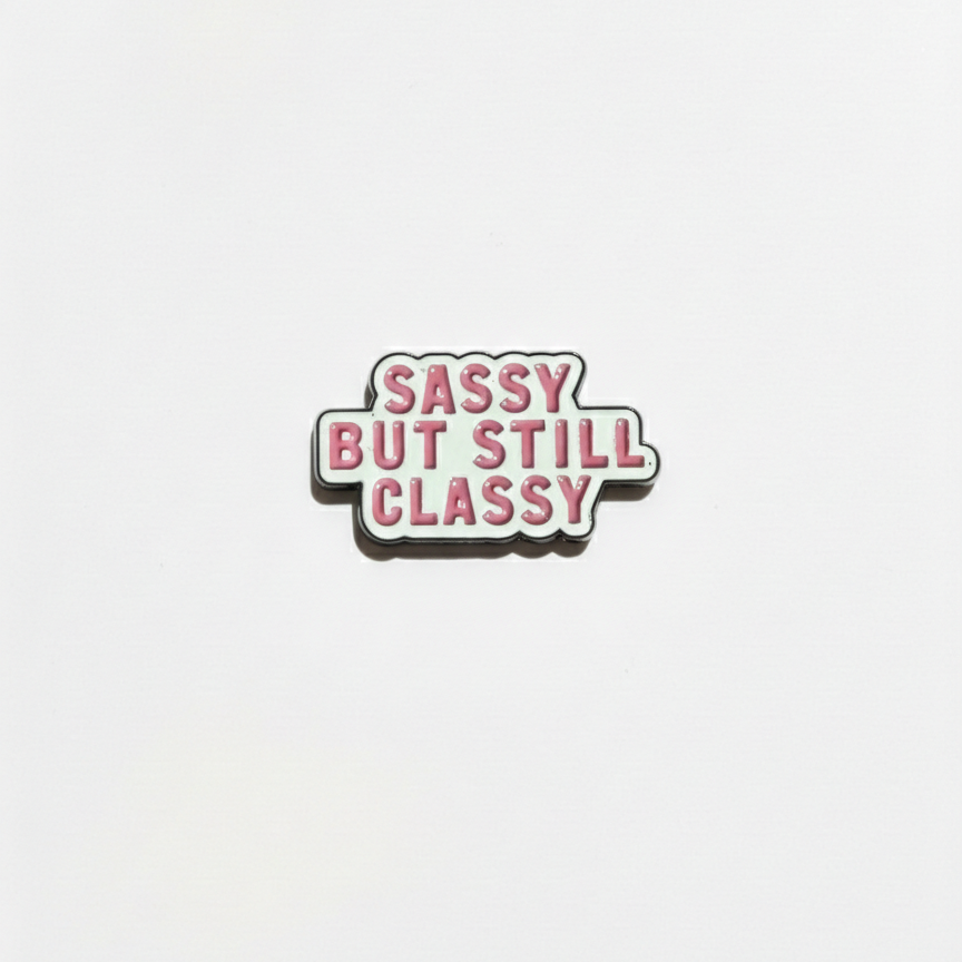 Sassy but still classy Metal Sticker